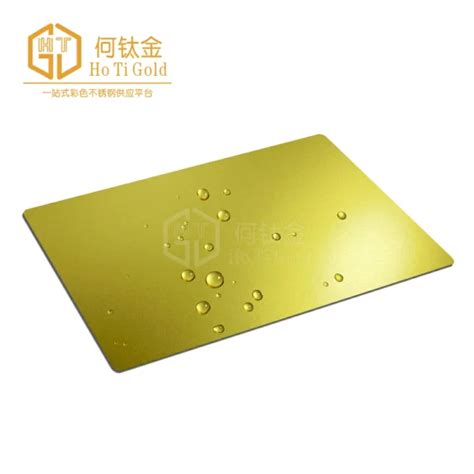 Sand Blasted Zr Brass Gold AFP Stainless Steel Sheet