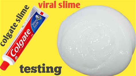 Colgate Toothpaste Slime With Salt How To Make Slime With Toothpaste