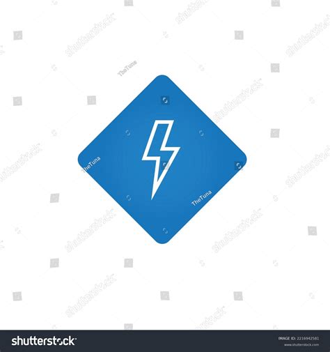 Electric Shock Warning Sign Vector Illustration Stock Vector (Royalty ...