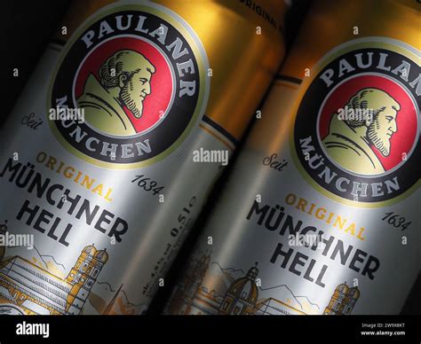 In This Photo Illustration An Original Munchner Hell Beer Produced By