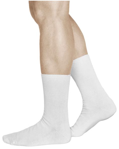 Mens Non Elastic Socks Loose Top Wide Fit Cotton Thin Soft