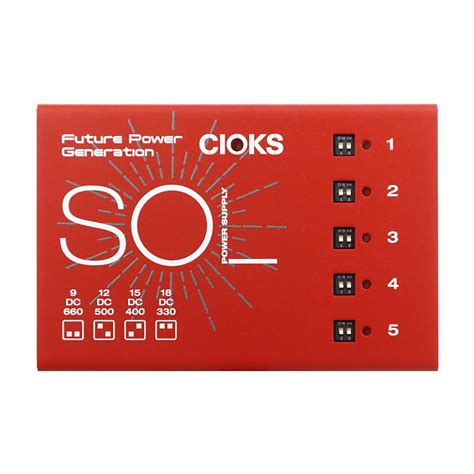 Cioks Sol Pedal Power Supply Red Gear Hero Exclusive Reverb