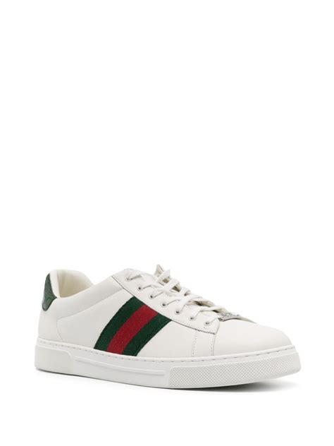 Gucci Ace Leather Sneakers White Farfetch