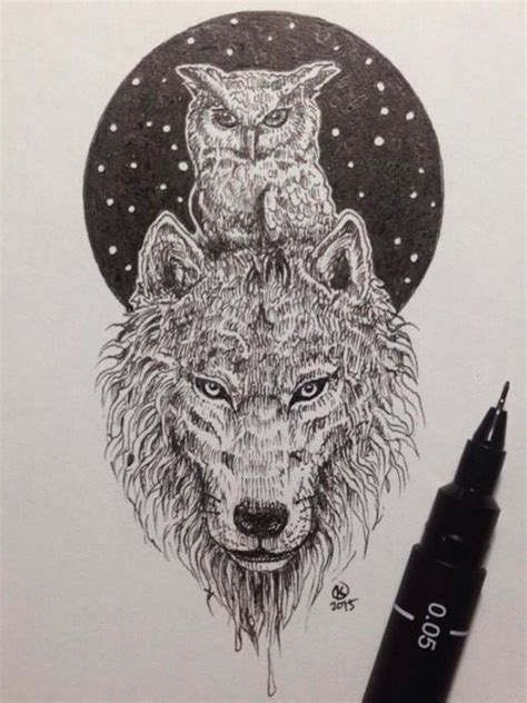 Amazing Owl And Wolf Pic By Kerby Rosanes May Have To Get This As My