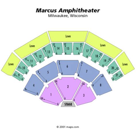 marcus amphitheater seating chart