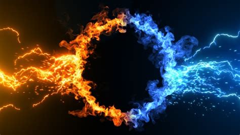 Blue Fire Background