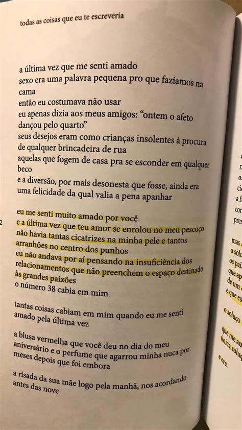 Todas As Coisas Que Te Escreveria Se Pudesse Frases Marcantes De