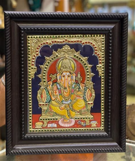 Wooden Gold Foil God Tanjore Painting Size 8x10 Inch At Rs 4000 In