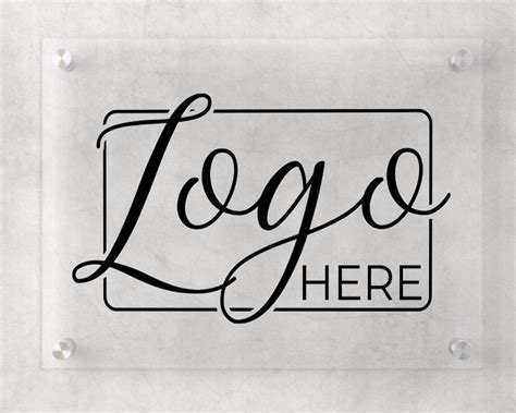 Custom Company Logo Sign, Personalized Corporation Wall Hanging, Office ...