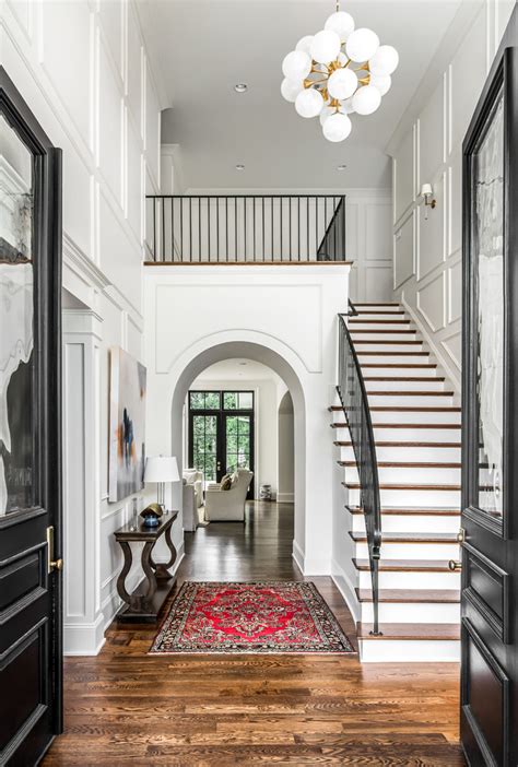 Green Hills Classic Transitional Staircase Nashville By Noble Architects Llc Houzz