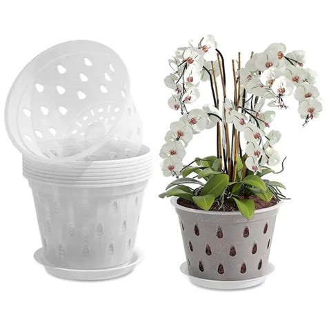 Pot D Orchid Es Transparent Avec Trous Inf Rieurs Pot En Plastique