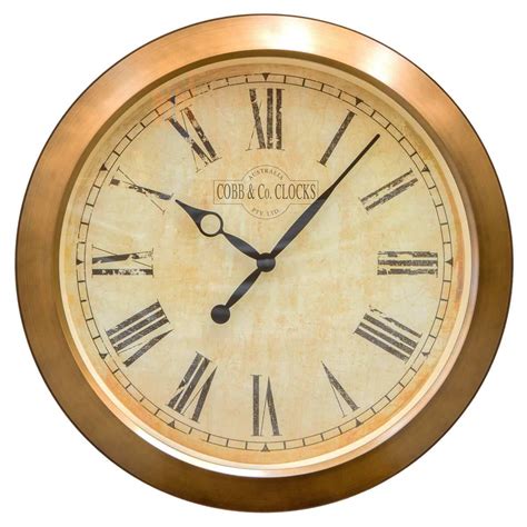 Cobb Co Antique Roman Numeral Outdoor Wall Clock Cm