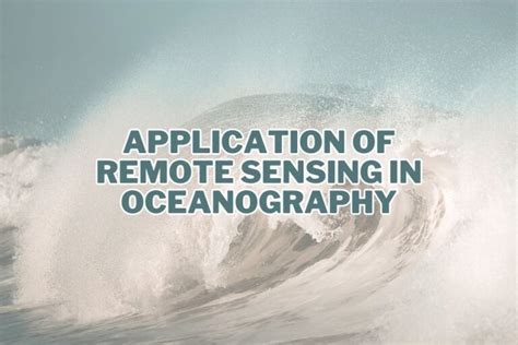 Application Of Remote Sensing In Oceanography Spatial Post