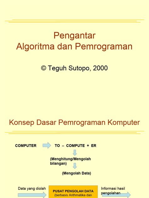 1 Pengantar Algoritma Dan Pemrograman Pdf