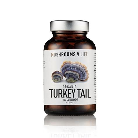 Mushrooms 4 Life Turkey Tail Mushrooms 60 Capsules Neter Vital