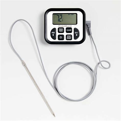 Wired Digital In Oven Probe Thermometer Reviews Crate Barrel