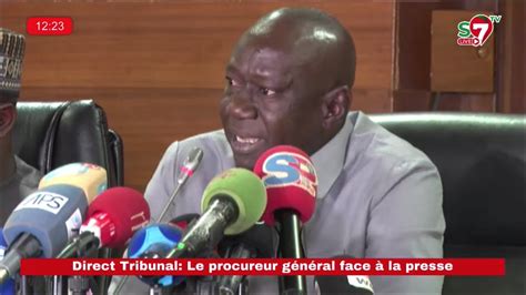 Direct Tribunal Le procureur général face à la presse YouTube