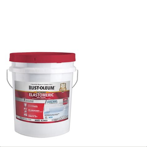 White Rust Oleum Elastomeric Roof Coating Gallon