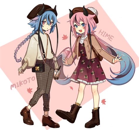 Meika Hime And Meika Mikoto Vocaloid Drawn By Nou Nounknown Danbooru