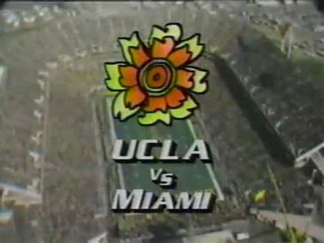 Fiesta Bowl Ucla Miami Youtube