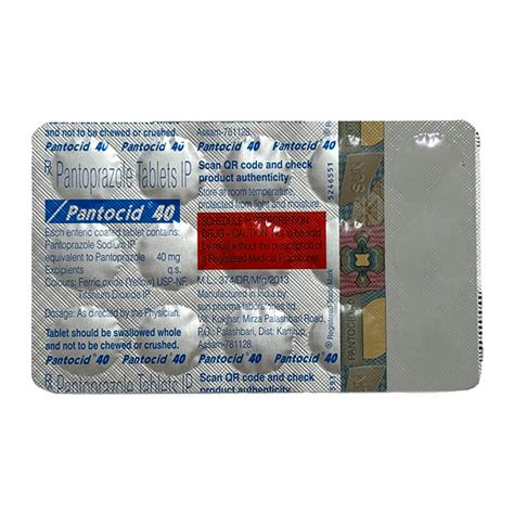 Pantocid 40mg Tablet 15s Price Uses Side Effects Netmeds