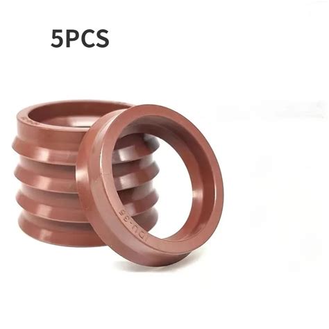 5pcs Hydraulic Cylinder Oil Seal For Piston Rod Sealing Ring Gaskets Hydraulic Seal Rubber Rings