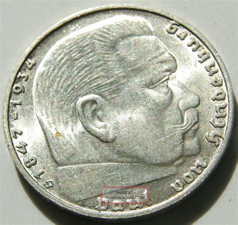 Third Reich Silver Coin Reichsmark D Silver