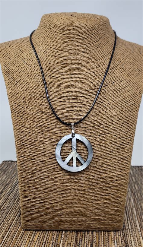 Peace Necklace Peace Sign Necklace Peace Symbol Necklace - Etsy