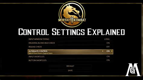 Mortal Kombat 11 Control Settings Explained Youtube