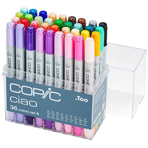 Copic Ciao Markers Collection A Set Of 36 Jerry S Artarama