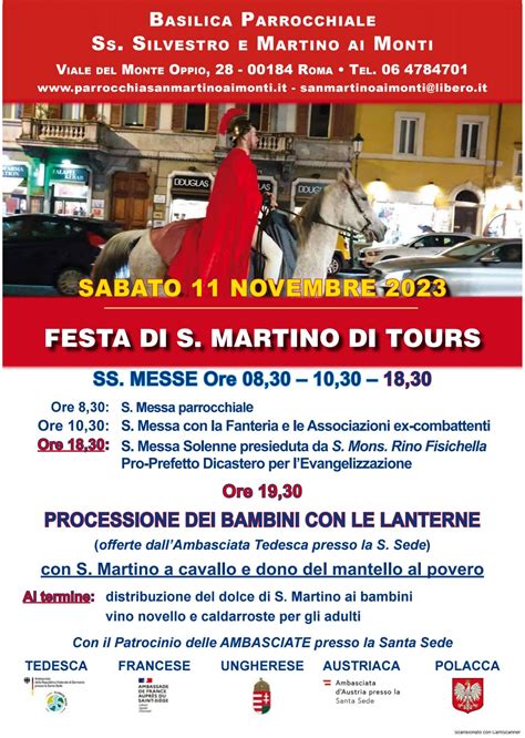 Novembre Festa Di S Martino Di Tours Parrocchia San Martino