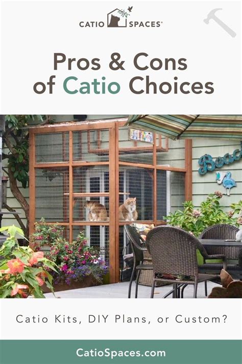 Catio Kits, DIY Plans, or Custom? Pros and Cons of Catio Types | Diy ...