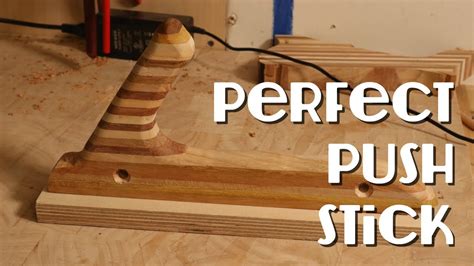 Easy Table Saw Push Stick With Everlasting Sacrificial Board Youtube