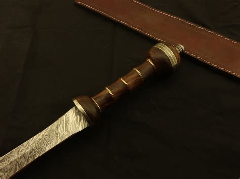 Roman Gladius Historical Custom Made Damascus Steel Blade Etsy