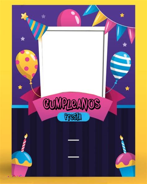 Invitaciones De Cumpleaños Con Foto Personalizadas