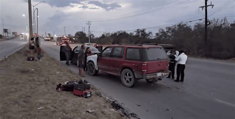 Reynosa Accidente Vial En Carretera A Río Bravo Deja Solo Daños Materiales