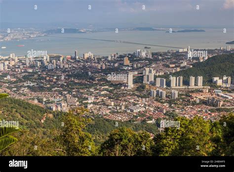 Aerial View Of Penang Malaysia Stock Photo Alamy