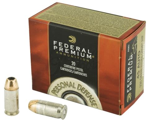 Federal Premium Personal Defense Acp Auto Grain Hydra Shok