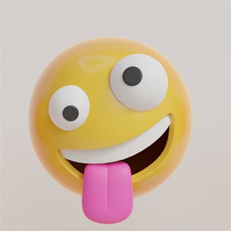 D Model Emoji Pack Vr Ar Low Poly Cgtrader