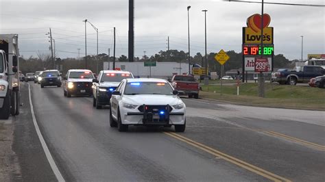 PROCESSION FOR DEPUTY ON THE WAY TO PFLUGERVILLE , TEXAS | montgomery ...