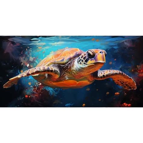 Diamond Painting Tortue De Mer Animaux Oc Aniques Diamond Painting