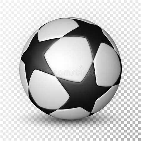 Palla Di Calcio Pallone Da Calcio Su Fondo Trasparente Illustrazione