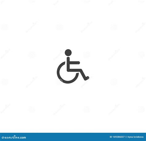 Disabled Toilet Toilet Icon Flat Vector Icon Closeup Isolated Stock Vector - Illustration of ...