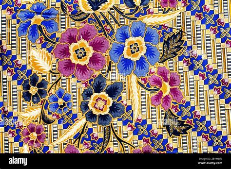 Popular Batik Sarong Pattern Background In Thailand Traditional Batik