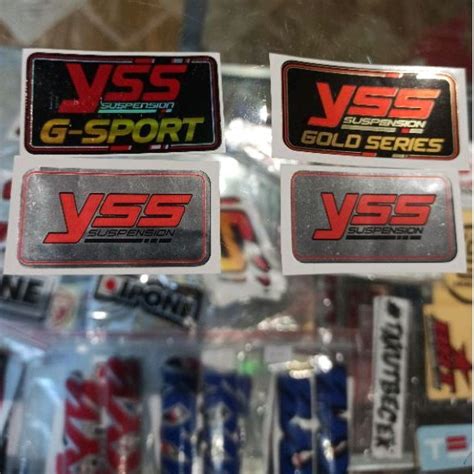 Jual Sticker Shock Yss Gold Series G Sport Set Besar Kecil Stiker