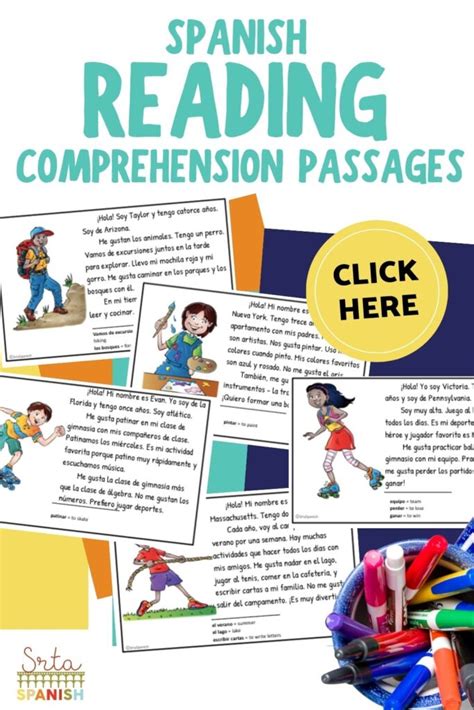 Reading Comprehension Worksheets In Spanish Srta Spanish