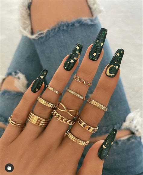 Pin By Mar A Jos On Dise Os De U As Green Nails Gel Nails Hippie Nails