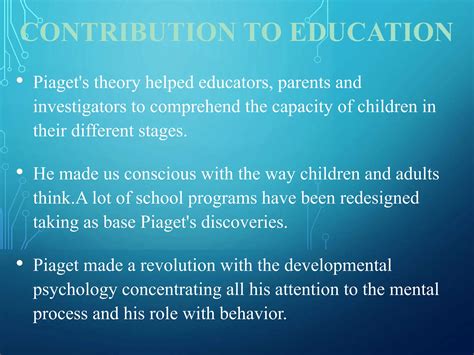 Piagets S Theory Of Cognitive Development Pptx