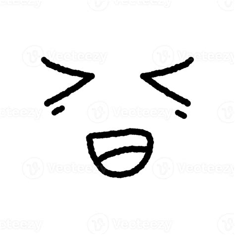 Cartoon Laughing Face Drawing For Decor 28700589 Png
