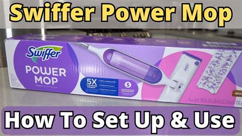 How To Assemble And Use A Swiffer Power Mop Youtube